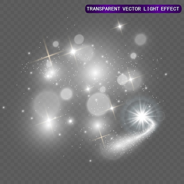 Vetor efeito especial de reflexo de luz. ilustração