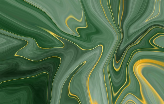 efeito ondulado de luxo real líquido brilhante com design de fundo dourado