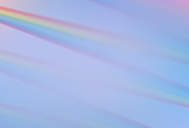 Efeito realista de lente flare de prisma arco-íris em fundo violeta