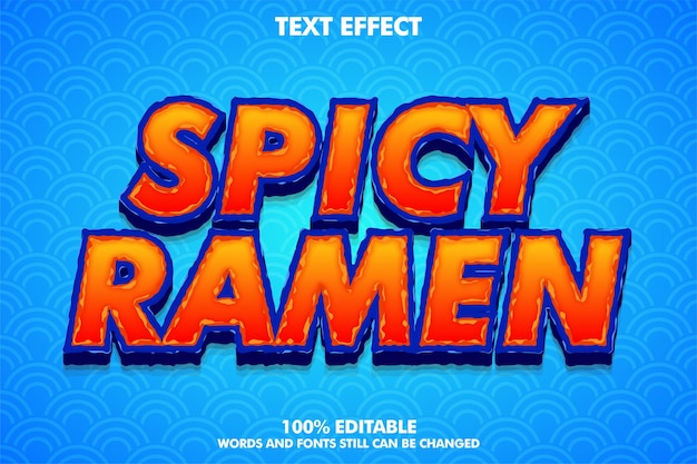 Efeitos de texto editáveis modernos com conceito áspero e cores quentes