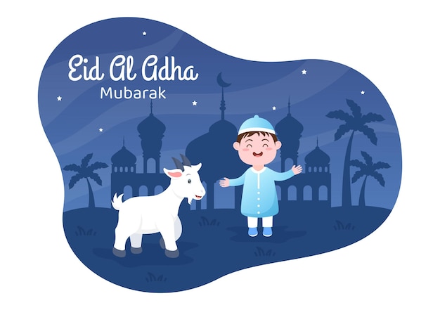 Eid al adha ilustração de fundo