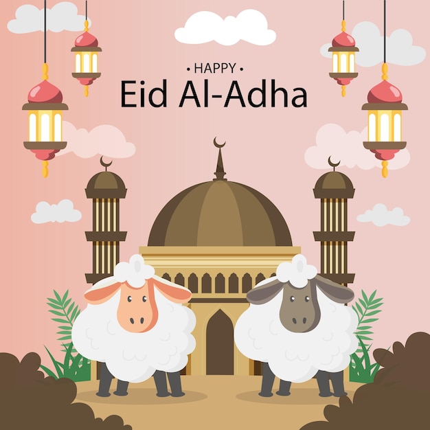 Eid Al Adha Mubarak Dia de celebração muçulmana