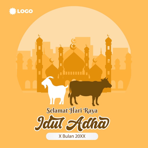 Eid al adha Vetor Premium
