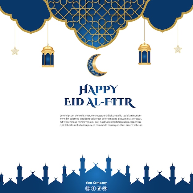 Eid al fitr para postagem no instagram