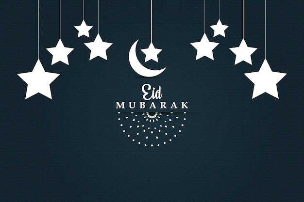 Eid mubarak festival saudação islâmica design plano de fundo