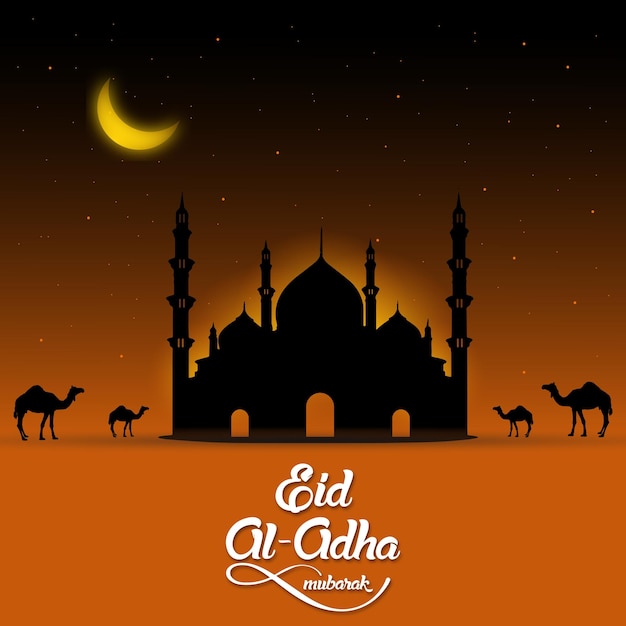 Eid ul Adha Mubarak Mídia social Post design