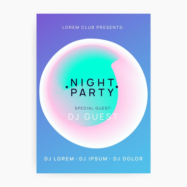 Electro Party Elegante Fundo Para Design de Brochura Jazz Neon