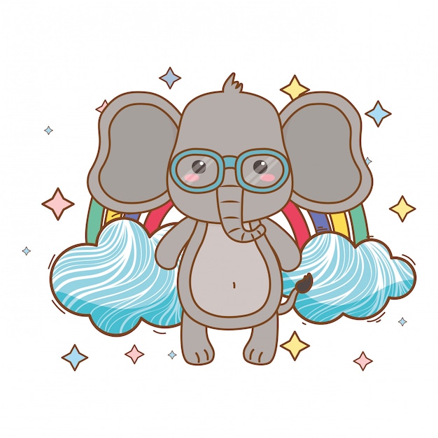 Elefante cartoon vetor illustrator