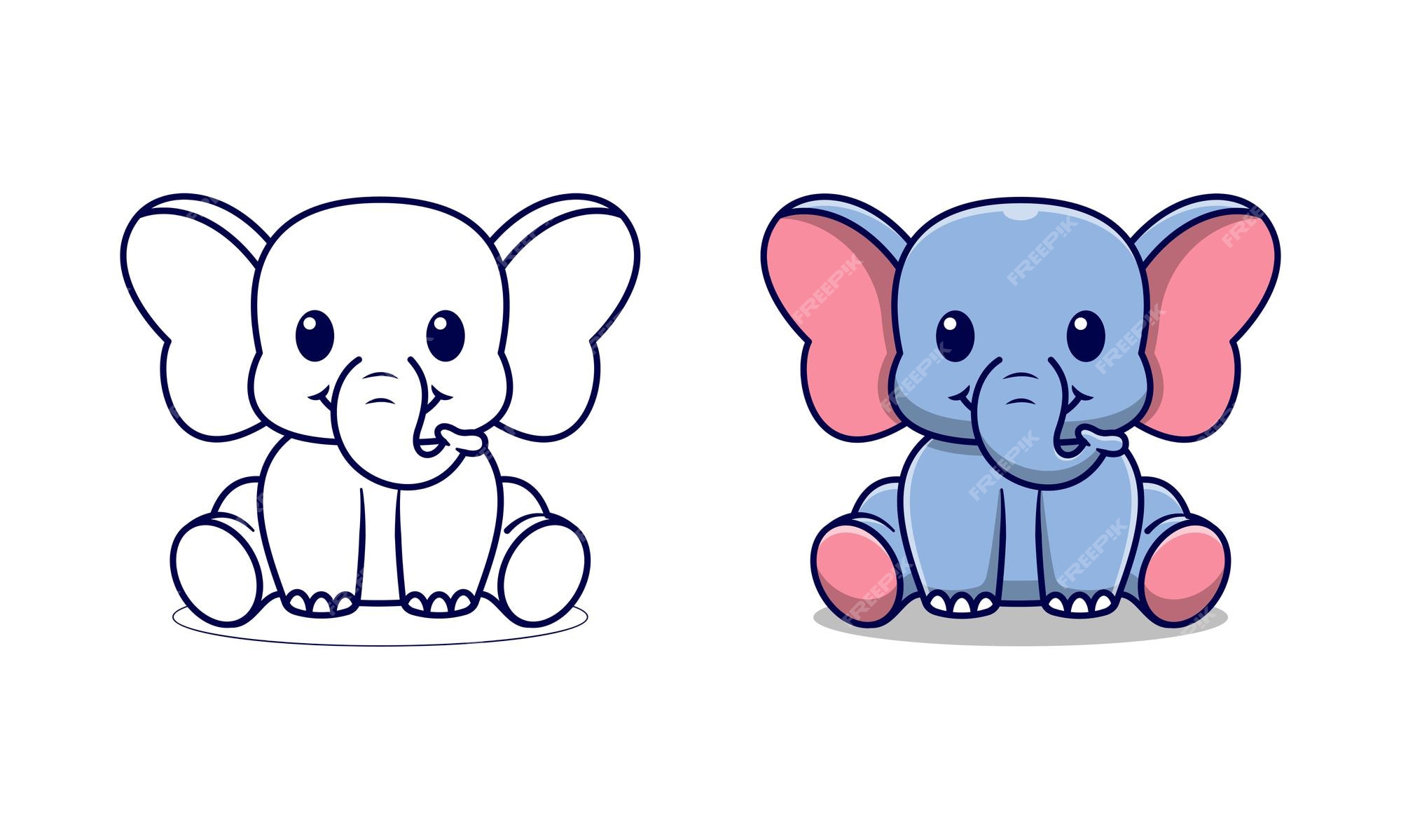 Desenhos para colorir – Elefante