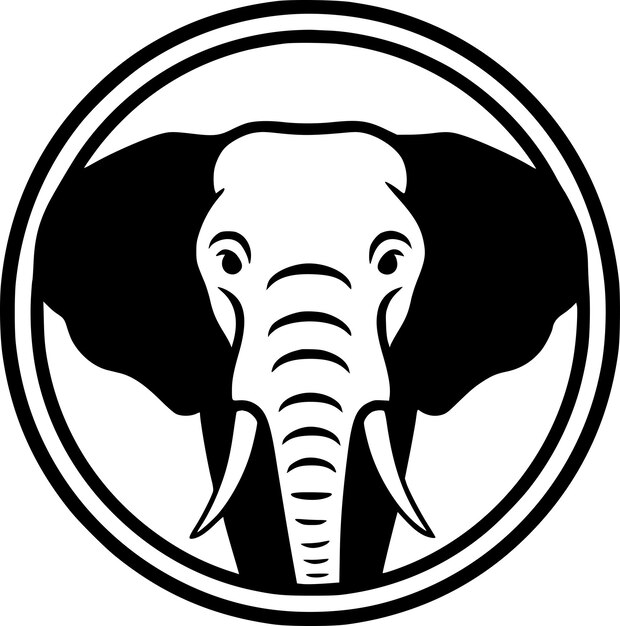 Vetor elefante logotipo vetorial de alta qualidade ilustração vetorial ideal para gráfico de camiseta