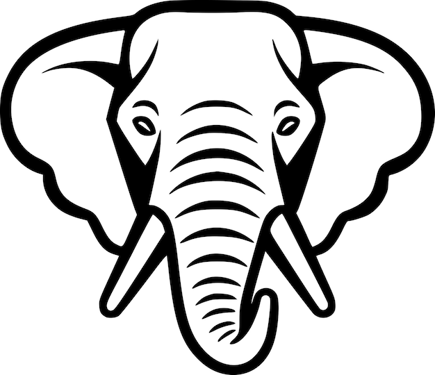 Vetor elefante logotipo vetorial de alta qualidade ilustração vetorial ideal para gráfico de camiseta