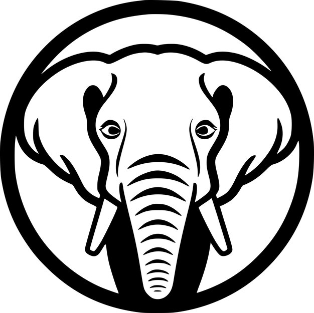 Vetor elefante logotipo vetorial de alta qualidade ilustração vetorial ideal para gráfico de camiseta