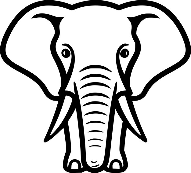 Vetor elefante logotipo vetorial de alta qualidade ilustração vetorial ideal para gráfico de camiseta