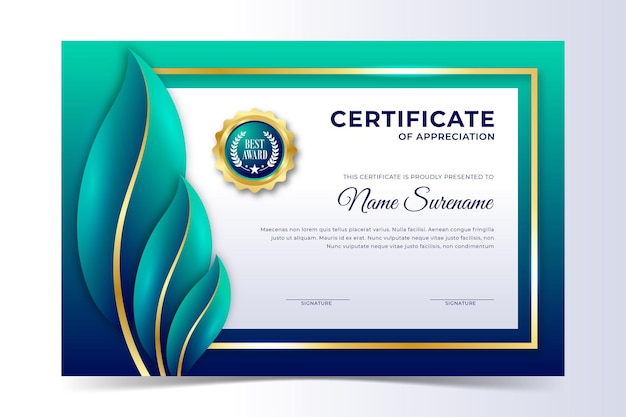 Elegant leaves frame certificado ambiental