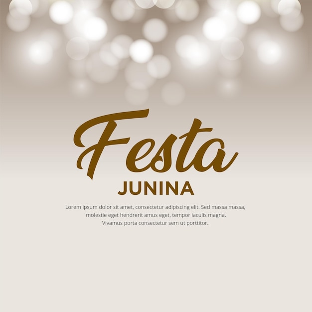 Vetor elegante design de cartaz do festa junina festival design simples e limpo do festa junina festival