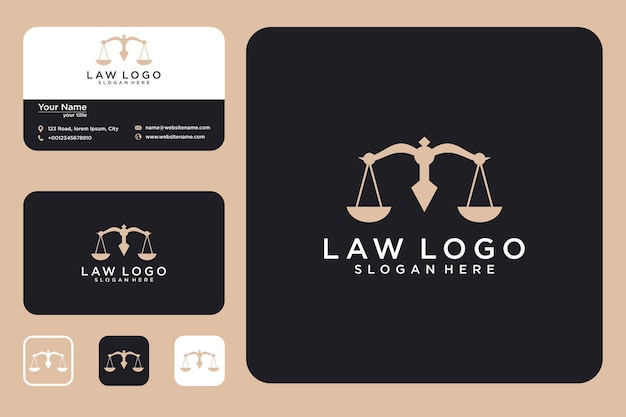 Elegante design de logotipo e cartão de visita