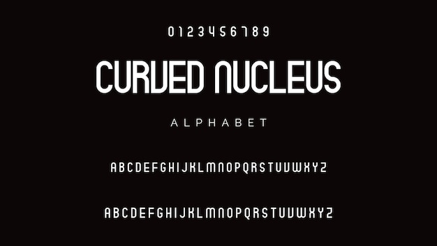 Elegante e moderno sans-serif fonte alfabética maiúscula e fonte numérica tipo de letra vitoriana