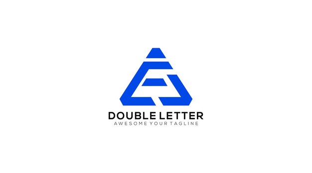 Elegante ea ea letter linked logo design vector