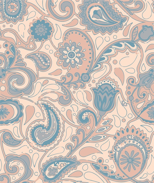 Elegante padrão floral de Paisley