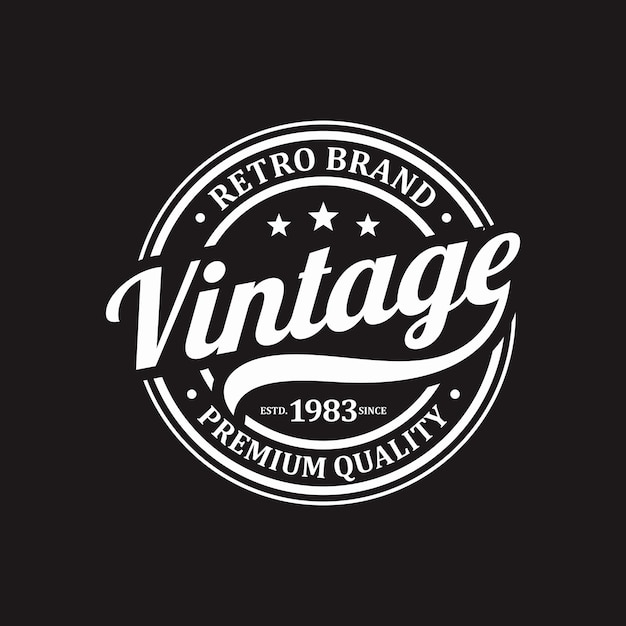 Elegante Vintage Retro Badge Etiqueta Emblem Logo inspiração de design