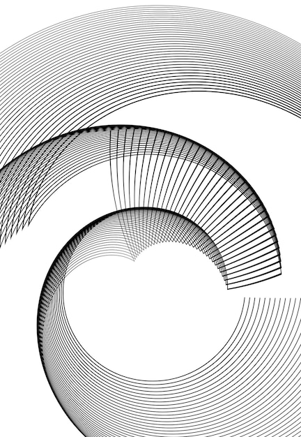 Elemento de design abstrato em fundo branco de linhas de torção02
