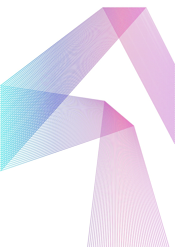 Vetor elemento de design cantos curvos e pontiagudos acenam com muitas linhas listras quebradas verticais abstratas em fundo branco isoladas arte de linha criativa ilustração vetorial eps 10 linha de cores criada usando a ferramenta blend