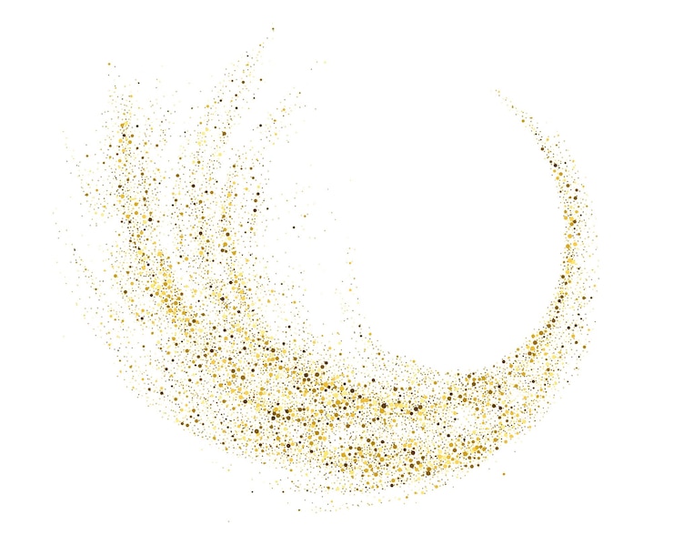 Vetor elemento de design de glitter dourado brilhante abstrato