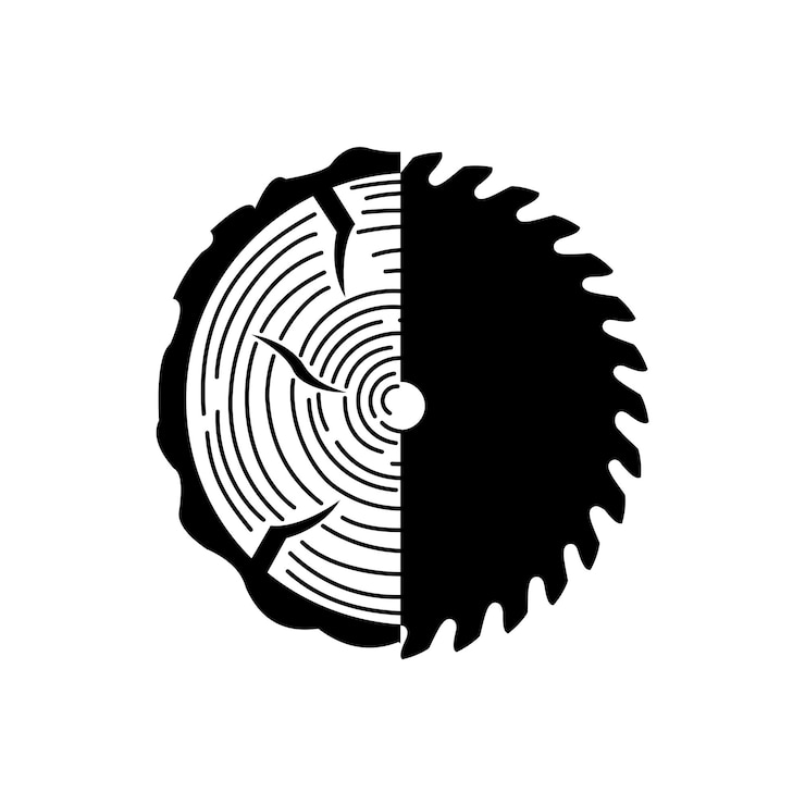 Vetor elemento de design de logotipo de madeira abstrato e circular dinâmico para a sua empresa