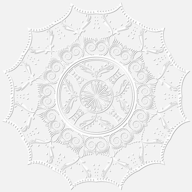 Elemento de design de mandala decorativo abstrato luz de fundo convite de casamento cartão desi