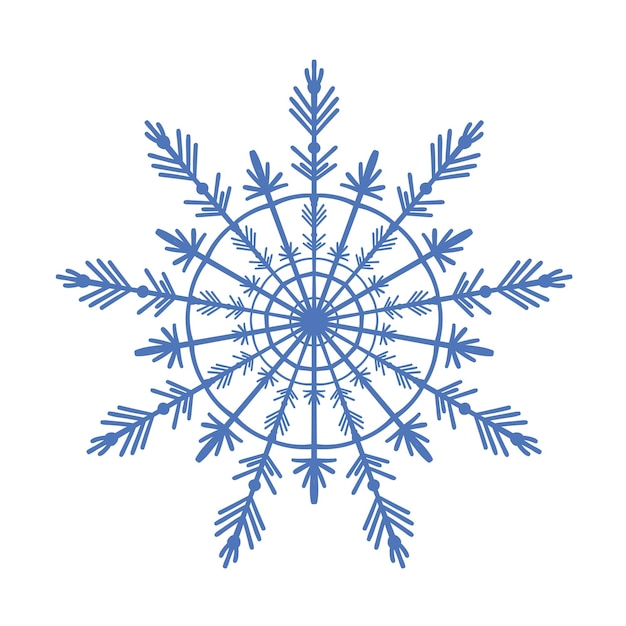 Elemento de design de vetor de floco de neve elegante