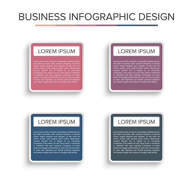 Elemento de design infográfico de negócios conjunto de fundo de apresentação elegante