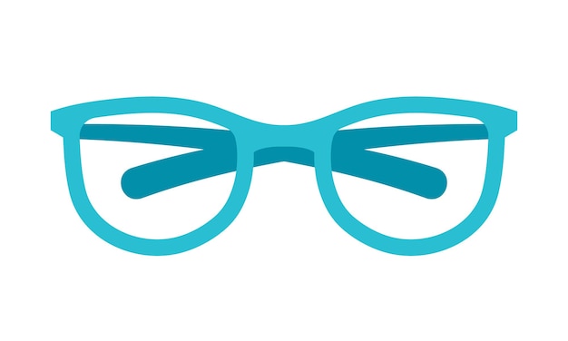 Elemento de design vetorial de óculos azuis