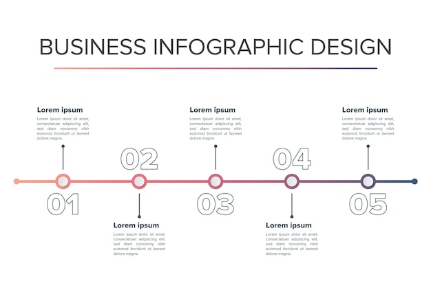 Vetor elemento de ideia de design de infográfico de negócios moderno elegante