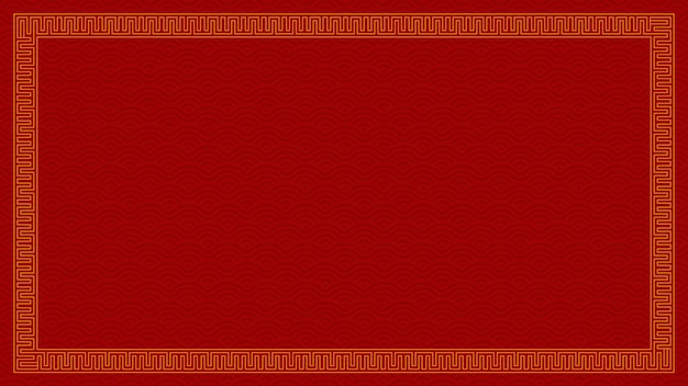 Vetor elemento de ilustração vetorial de borda de banner chinês design de decoração tradicional de ano novo chinês