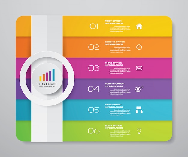 Elemento de infográfico de gráfico de apresentação