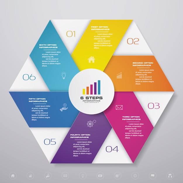 Elemento de infográfico de gráfico de apresentação