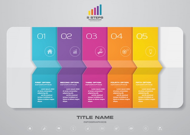 Elemento de infográfico de gráfico