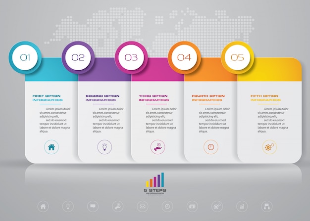 Elemento de infográficos da linha do tempo