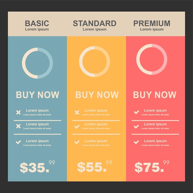 Vetor elemento de infográficos de modelo de design de vetor conceitual