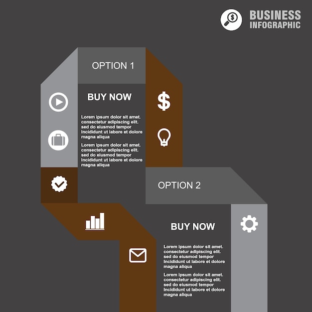 Elemento de infográficos de modelo de design de vetor conceitual