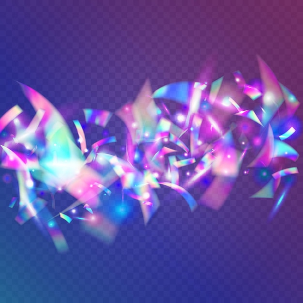 Elemento de laser de folha de unicórnio holográfico brilho azul brilhante textu