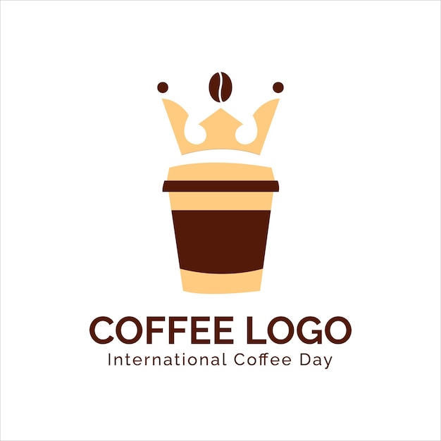 Elemento de logotipo de café de vetor livre e ilustração de arte vetorial de acessórios de café