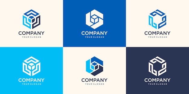 Elemento de logotipo de design moderno com modelo de cartão. melhor para identidade e logotipos