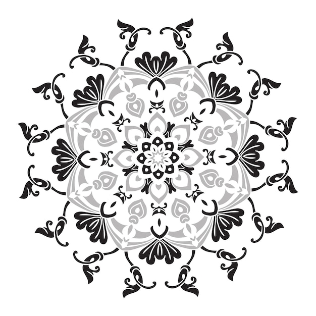 Elemento de mandala de desenho de mão