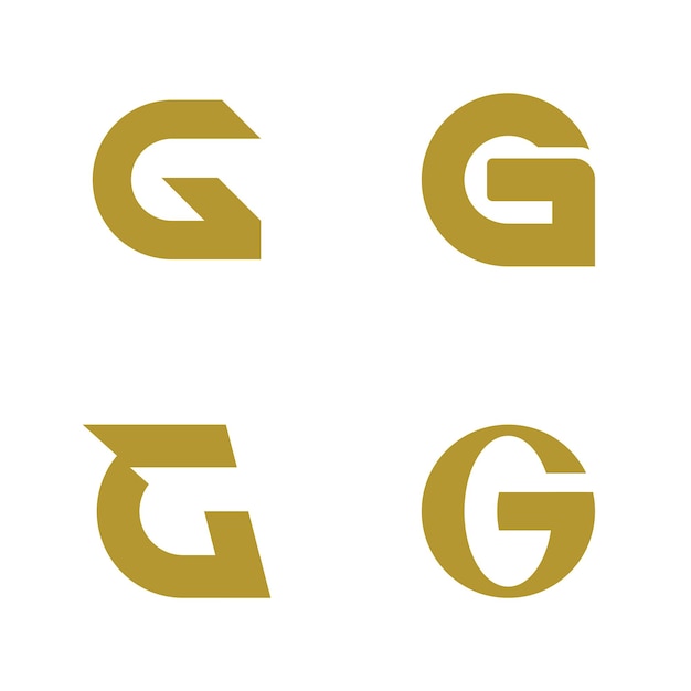 Elemento de modelo de vetor de logotipo letra g