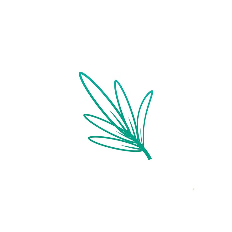 Vetor elemento de negócios de modelo de ilustração vetorial de logotipo de alecrim e design de símbolo