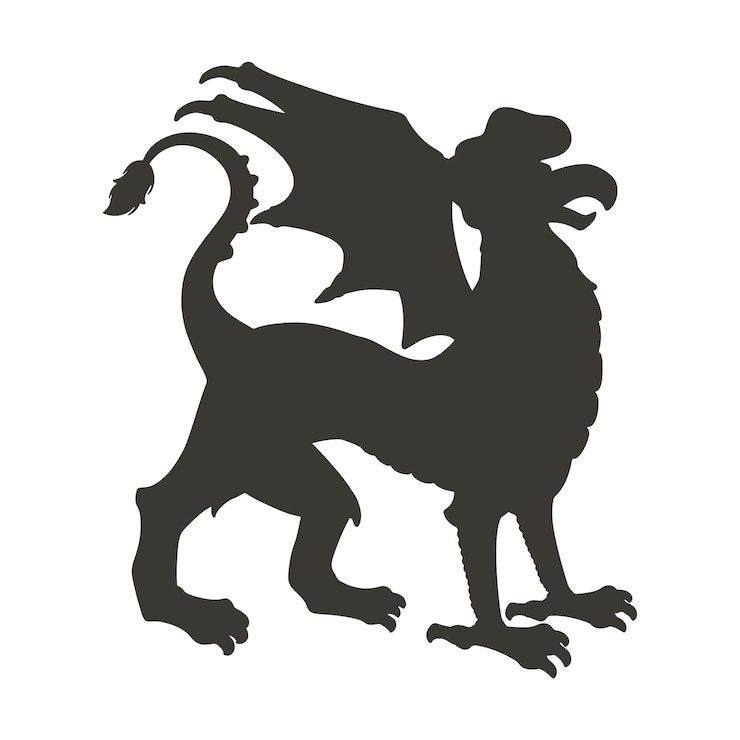 Vetor elemento de símbolo de logotipo heráldico de ilustração vetorial