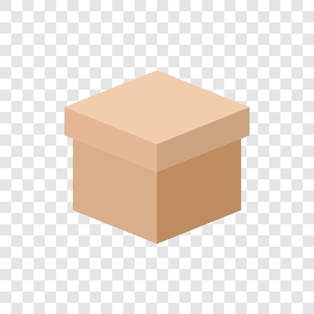 elemento de vetor de caixa de papelão