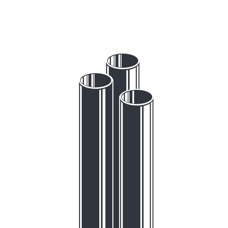 Vetor elemento de web design de ilustração vetorial de tubos de metal