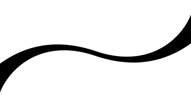 Vetor elemento esquivado swoosh linha de swash curva de traço de faixa fina ondulada